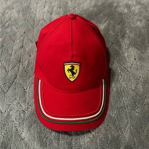 Scuderia Ferrari Italia Formula 1 Racing Strap Back Hat Red One Size